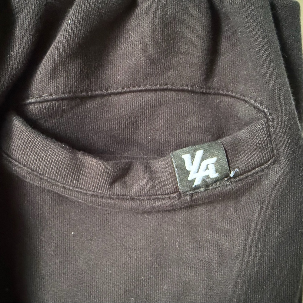 YoungLA Black Elastic Drawstring Jogger Sweatpants Men’s Size Medium - Picture 3 of 5